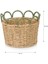 Lcw Home Dekoratif Hasır Sepet 18X16 cm 4