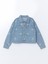 Lcw Kids Gömlek Yaka Çiçek Nakışlı Kız Çocuk Jean Ceket 1