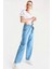 6469 Bol Paça Jeans Pantolon - Mavi 1