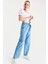 6469 Bol Paça Jeans Pantolon - Mavi 2