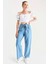 6469 Bol Paça Jeans Pantolon - Mavi 4