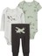 Erkek Bebek Body Pantolon Set 3'lü Paket Renkli 1
