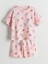 Lcw Kids Bisiklet Yaka Kız Çocuk Şortlu Pijama Takımı 1