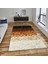Ombre Desen Siyah, Kahverengi ve Krem Inek Derisi Patchwork Halı 3
