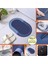 Oval Yazısız Antibakteriyel Diatomit Süper Sihirli Su Emici Kaymaz Tabanlı Banyo Paspası 40*60 cm 1
