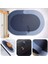 Oval Yazısız Antibakteriyel Diatomit Süper Sihirli Su Emici Kaymaz Tabanlı Banyo Paspası 40*60 cm 2