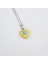 6 mm Zirkon Taşlı Bakalit Gümüş Kolye (Özel Yapım Ahşap Kutulu) 4