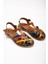 Deri Bayan Sandalet 205-02 Taba Multi Ortopedik Hakiki Deri Kadın Sandalet 5