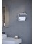 Siyah Modern Korumalı Raflı Paslanmaz Çelik Metal Rulo Kağıt Havluluk Peçetelik Banyo Mutfak Düzenleyici 5