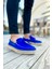 SHO311 Bağcıklı Jüt Taban Espadril Erkek Ayakkabı Mavı 1