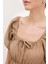 2351 Kloş Poplin Elbise Camel 3
