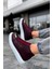 SHO267 Bağcıklı Yüksek Taban Cbt Roma Mirror Erkek Spor Bot Bordo 4