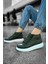 Shoecide SHO267 Bağcıklı Yüksek Taban Cbt Roma Mirror Erkek Spor Bot Hakı 4