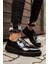 SHO001 Bağcıklı Rugan Rst Classic Lace Erkek Klasik Ayakkabı Sıyah 5