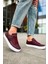 SHO015 Bağcıklı Yüksek Taban Delikli Desen Cbt First Edition Erkek Ayakkabı Bordo 3