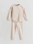 Lcw Baby Bisiklet Yaka Kız Bebek Sweatshirt ve Pantolon 2'li Takım 1