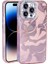 Apple iPhone 15 Pro Kılıf Fırça Desenli ve Taşlı Trix Premium Sert Silikon Kapak 1
