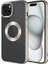 Apple iPhone 15 Plus Kkılıf Logo Detaylı Esnek Elis Lazer Silikon Kapak 1