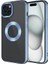 Apple iPhone 15 Plus Kkılıf Logo Detaylı Esnek Elis Lazer Silikon Kapak 1