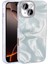 Apple iPhone 16 Kılıf Fırça Desenli ve Taşlı Trix Premium Sert Silikon Kapak 1