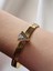 Ajda Bilezik Charm Model Çelik 3lü Bileklik Gold 2