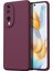 Honor 90 Uyumlu Silikon Kılıf - Kamera Korumalı Esnek Pastel Renk Kapak - Mor 1