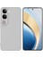 Vivo V40 Lite Uyumlu Silikon Kılıf - Kamera Korumalı Esnek Pastel Renk Kapak - Gri 1