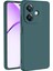 Oppo A3 Uyumlu Silikon Kılıf - Kamera Korumalı Esnek Pastel Renk Kapak - Yeşil 1