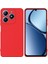 Realme C63 Uyumlu Silikon Kılıf - Kamera Korumalı Esnek Pastel Renk Kapak - Kırmızı 1