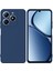 Realme C63 Uyumlu Silikon Kılıf - Kamera Korumalı Esnek Pastel Renk Kapak - Lacivert 1
