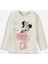 Baby Bej Bisiklet Yaka Minnie Mouse Baskılı Kız Bebek Pijama Takım 2