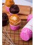 Cup Cake | Sufle Kapsülü | Muffin Kapsülü Pembe Puantiyeli 25 Adet (50X39mm) 2