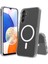 Samsung Galaxy S25 Plus Uyumlu Kılıf Magsafe Şarj Özellikli Şeffaf Sert Pc Zore Embos Kapak 5