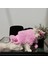 Pamuk Şekeri Lady, Pembe Kedi Köpek Elbise, Şapka ve Hırka Takım 5