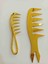 Wax Tarağı 2'li Gold Set Saç Şekillendirici Tarak Berber Salon Tarakları 2