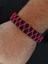 Paracord Siyah- Pembe Dans Işlemeli Bileklik 3