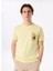 D5SM-TST3987 Sarı Bisiklet Yaka Relaxed Baskılı Erkek T-Shirt 1