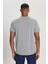 Drop Giyim V Yaka Kısa Kollu Penye T-Shirt Gri 3