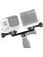 Çift Çift Spor Kamera Tutucu Kolu Kavrama Monopod Montaj Adaptörü Gopro Hero 4/3 +/3/2/1 Sjcam Vidalar ile (Yurt Dışından) 4