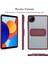 Xiaomi Redmi Pad Se 4g 8.7 Inç Kılıf Için Kickstand Tpu+Pc Cilt-Dokunmatik Tablet Kapak-Şarap Kırmızı (Yurt Dışından) 4