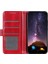 Xiaomi Redmi Note 14 5g Kılıf Için Crazy Horse Doku Pu Deri Telefon Standı Kapak-Kırmızı (Yurt Dışından) 5