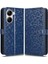 Xiaomi Poco X7 Pro 5g/redmi Turbo 4 5g Nokta Desenli Baskı Pu Deri Telefon Kapağı-Koyu Mavi Için (Yurt Dışından) 1
