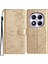 Xiaomi Redmi Note 14 Pro 4g Cüzdan Çiçek Baskılı Deri Kapaklı Kayış-Altın Için (Yurt Dışından) 1