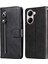 Xiaomi Poco X7 Pro 5g/redmi Turbo 4 5g Kılıf Fermuar Cüzdan Buzağı Dokusu Pu Deri Telefon Kapağı-Siyah (Yurt Dışından) 1