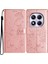 Xiaomi Redmi Note 14 Pro 4g Cüzdan Çiçek Baskı Deri Kapak Çevirin Kayış-Gül Altın Için (Yurt Dışından) 1