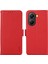 Xiaomi Poco X7 Pro 5g/redmi Turbo 4 5g Kılıf Litchi Doku Deri Rfıd Engelleme Telefon Kapağı-Kırmızı (Yurt Dışından) 1
