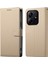 Xiaomi Redmi Için Not 14 5g Kılıf Litchi Doku Deri Manyetik Toka Cüzdan Standı Bilek Kayışı-Kayısı (Yurt Dışından) 1