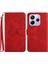 Xiaomi Redmi Note 14 4g (163.25X76.55X8.16MM) Kılıf Deri Kayışlı, Çiçek Baskı-Kırmızı (Yurt Dışından) 1