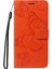 Xiaomi Redmi Note 14 4g (163.25X76.55X8.16MM) Çiçek Baskılı Deri Stand-Turuncu (Yurt Dışından) 2