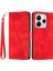 Xiaomi Redmi Note 14 4g (163.25X76.55X8.16MM) Kılıf Çanta Baskılı Üçgen Deri Telefon Kapağı-Kırmızı (Yurt Dışından) 1